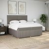 vidaXL Box spring postel s matrací taupe 200x200 cm textil