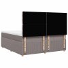 vidaXL Box spring postel s matrací taupe 200x200 cm textil