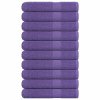 vidaXL Ručníky FROGN 10 ks fialové 100x200 cm 360 g/m²