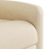 vidaXL Elektrické masážní polohovací křeslo krémové textil