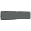 vidaXL Polštář na čelo postele tmavě šedý 200 cm textil