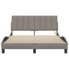 vidaXL Rám postele bez matrace Hanko taupe 140 x 200 cm textil