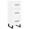 vidaXL Skříň highboard bílá 34,5 x 34 x 180 cm kompozitní dřevo