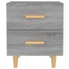 vidaXL Noční stolky 2 ks šedé sonoma 40 x 35 x 47,5 cm