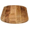 vidaXL Stolní deska 120 x 60 x 2,5 cm oválná masivní hrubý mangovník