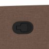 vidaXL Zvedací polohovací křeslo hnědé textil