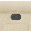 vidaXL Polohovací křeslo krémové textil