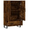 vidaXL Skříň highboard kouřový dub 69,5 x 31 x 115 cm kompozitní dřevo
