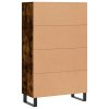 vidaXL Skříň highboard kouřový dub 69,5 x 31 x 115 cm kompozitní dřevo