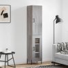 vidaXL Skříň highboard šedá sonoma 34,5 x 34 x 180 cm kompozitní dřevo