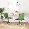 vidaXL Jídelní židle 2 ks světle zelené samet
