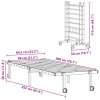 vidaXL Rám postele bez matrace skládací černý 80x200 cm ocelový