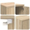 vidaXL Garážové skříně 2 ks dub Sonoma kompozitní dřevo