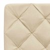 vidaXL Rám postele bez matrace krémový 140 x 190 cm textil
