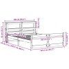 vidaXL Rám postele s čelem bez matrace bílý 160x200 cm