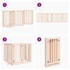 vidaXL Psí branka s dvířky, skládací, 6 panelů, 300 cm, topolové dřevo