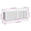 vidaXL Venkovní box na polštáře 150x50x60,5 cm masivní dřevo akácie