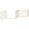 vidaXL Zábrana pro psy s dvířky skládací 10 panelů 800 cm topol