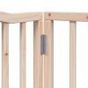 vidaXL Zábrana pro psy s dvířky skládací 4 panely 320cm topolové dřevo