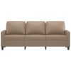 vidaXL 3místná pohovka cappuccino 180 cm umělá kůže