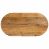 vidaXL Stolní deska 110x50x2,5 cm oválná masivní mangovníkové dřevo
