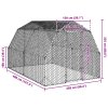 vidaXL Výběh pro slepice 2,5x4x2,25 m pozinkovaná ocel