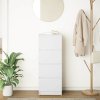 vidaXL Příborník bílý 37,5x35x99 cm kompozitní dřevo