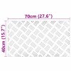 vidaXL Kolečkové desky 4 pcs Stříbrná 70 x 40 cm Hliník