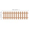 vidaXL Laťkový plot WPC 200 x 60 cm
