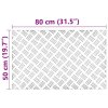 vidaXL Kolečkové desky 4 pcs Stříbrná 80 x 50 cm Hliník