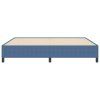 vidaXL Postel s boxspringem Modrá 200 x 200 cm Žebrovaná látka