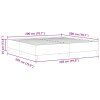vidaXL Postel s boxspringem Modrá 200 x 200 cm Žebrovaná látka