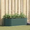 vidaXL Vyvýšený záhon Zelená 160 x 80 x 44 cm Ocel