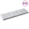 vidaXL Kolečkové desky 15 pcs Stříbrná 60 x 18 cm Hliník