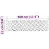 vidaXL Kolečkové desky 4 pcs Stříbrná 100 x 25 cm Hliník