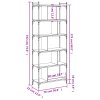 vidaXL Knihovna s 6 policemi dub sonoma 76x32x192 cm kompozitní dřevo