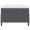 vidaXL Postel s boxspringem Tmavě šedá a bílá 100 x 200 cm