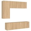 vidaXL 5dílná obývací stěna dub sonoma kompozitní dřevo
