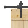 vidaXL Posuvné dveře s kováním 90 x 210 cm masivní borové dřevo