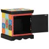 vidaXL Noční skříňka Multicolour 40x35x45 cm Masivní dřevo Mango