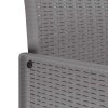 vidaXL Zahradní jídelní souprava 9 pcs Světle šedá Ratan Polt