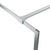 vidaXL Sprchová zástěna walk-in stříbrná 90 x 195 cm čiré ESG sklo