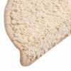 vidaXL Schodové rohože 20 ks 56 x 17 x 3 cm krémové, půlkulaté