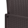 vidaXL Zahradní jídelní souprava 9 pcs Hnědá Ratan Polt