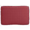 vidaXL Sada polštářů na paletu 2 pcs Víno Červené Oxford látka