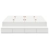 vidaXL Rám postele s úložným prostorem Bílá 135 cm kompozitní dřevo
