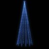 vidaXL Vánoční stromek kužel 732 modrých LED diod 160 x 500 cm