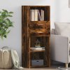 vidaXL Skříň highboard kouřový dub 45 x 42,5 x 124 cm kompozitní dřevo