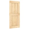 vidaXL Posuvné dveře s kováním 90 x 210 cm masivní borové dřevo