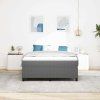 vidaXL Postel s boxspringem Světle šedá a bílá 140 x 190 cm